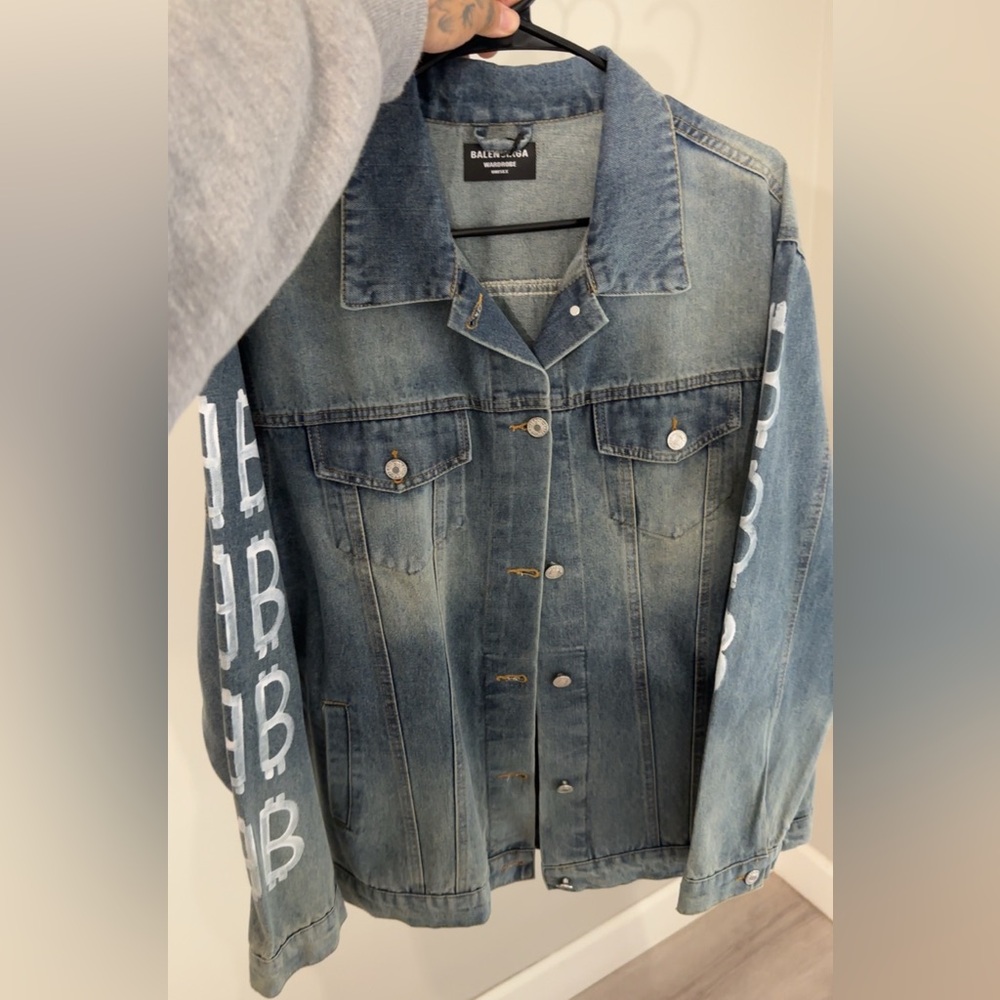 Balenciaga Bitcoin Denim Jacket